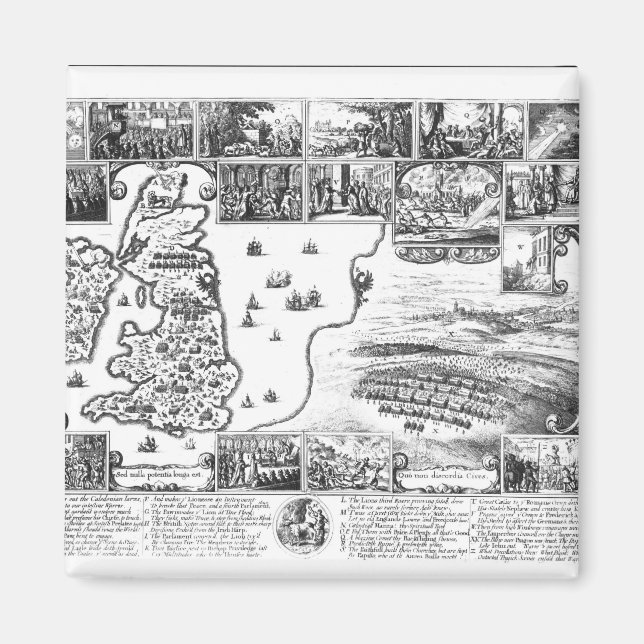 Conquests of Gustavus II Adolphus Magnet (Front)