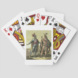 Conquistador with a Native American Chief (colour Playing Cards