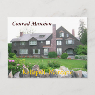 Conrad Mansion, Kalispell Montana Postcard
