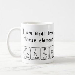 Conrad periodic table name mug