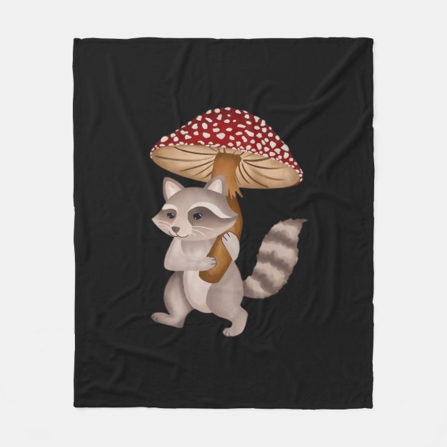 Conrad The Raccoon Classic Fleece Blanket (Front)