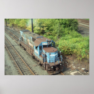 Conrail Diesel # 1644 , Built By EMD in 1979 Poster