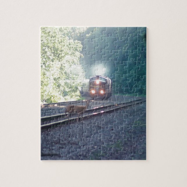 Conrail Office Car Train-OCS 8/22/97 Puzzle (Vertical)