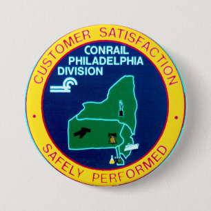 Conrail Philadelphia Division  7.5 Cm Round Badge