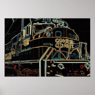 Conrail Quailty 1976 - 1999, SD-80MAC #4118 Poster