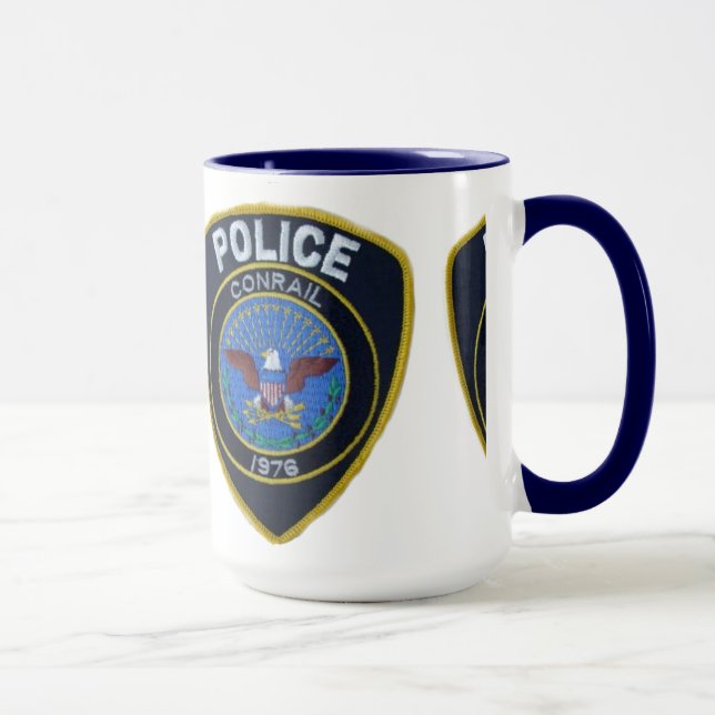 Conrail Railroad Police Patch Mug (Right)