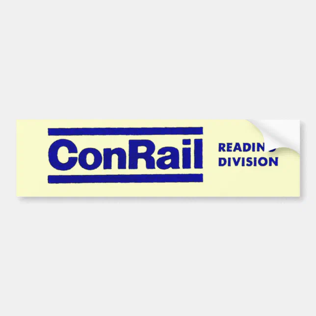 Conrail Reading Division 1976 Bumper Sticker | Zazzle