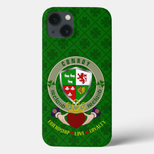 Conroy Irish Shield & Claddagh Personalised       iPhone 13 Case