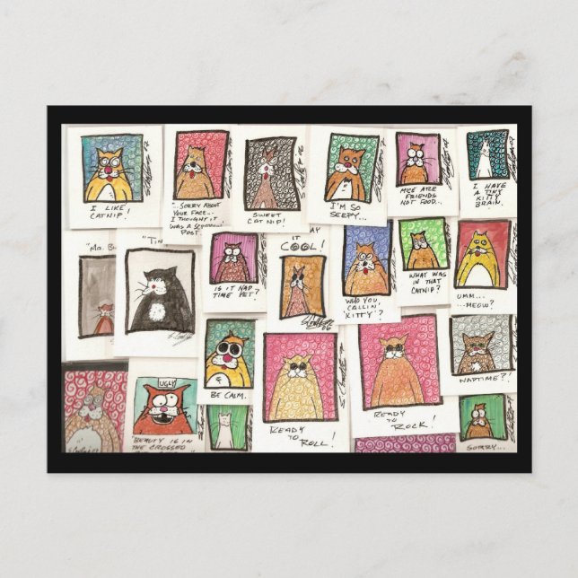 Conroy's Cat Cartoons Postcard (Front)