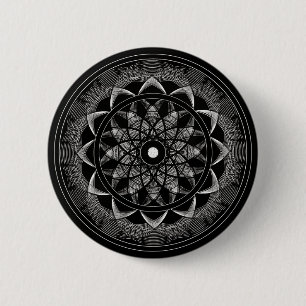 Consciousness - Sacred Geometry Mandala 6 Cm Round Badge