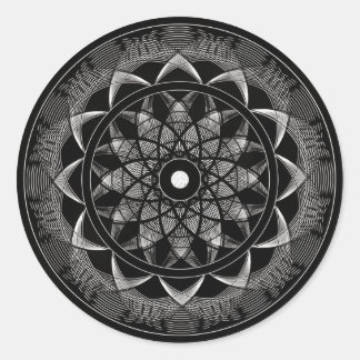 Consciousness - Sacred Geometry Mandala Classic Round Sticker
