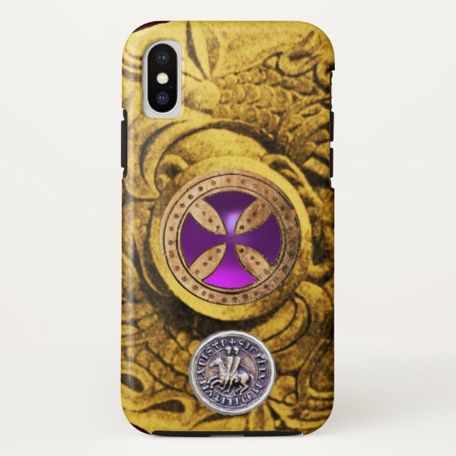 CONSECRATION CROSS AND SEAL OF THE KNIGHTS TEMPLAR Case-Mate iPhone CASE (Back)