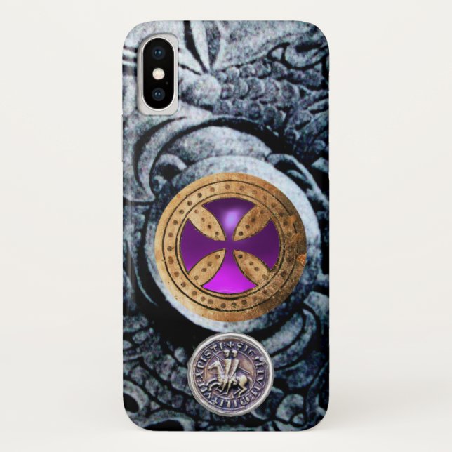 CONSECRATION CROSS AND SEAL OF THE KNIGHTS TEMPLAR Case-Mate iPhone CASE (Back)