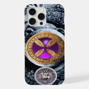 CONSECRATION CROSS AND SEAL OF THE KNIGHTS TEMPLAR iPhone 15 PRO MAX CASE