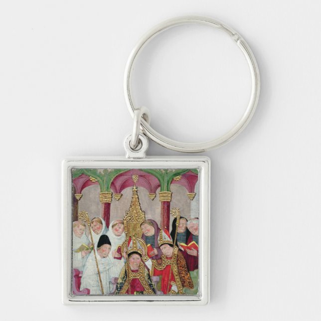 Consecration of a Bishop, Valencian School Key Ring (Front)
