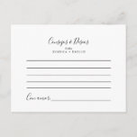 Consejos y Deseos Wedding Advice Card<br><div class="desc">This consejos y deseos wedding advice card is perfect for a modern Spanish wedding. The design features . These cards are perfect for a wedding,  bridal shower,  baby shower,  graduation party & more. Personalise the cards with the names of the bride and groom,  parents-to-be or graduate.</div>