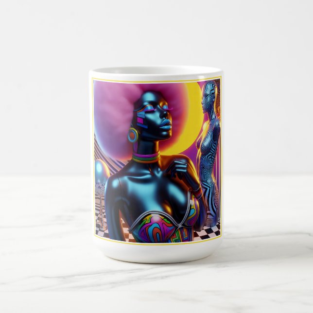 Consensual Sentry Ken Gauge Fantasy Vaporwave Coffee Mug (Center)