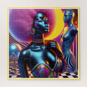 Consensual Sentry Ken Gauge Fantasy Vaporwave Jigsaw Puzzle