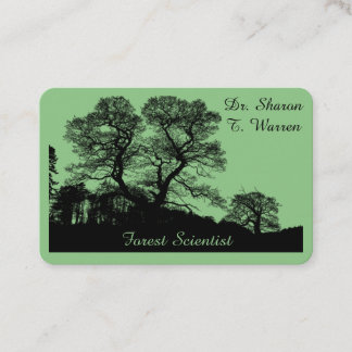 Conservation Scientists Landscape Signature  Business Card