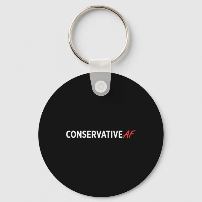 Conservative Af Republican Party  Key Ring (Front)