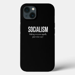 Conservative Anti Socialism Anti Marx iPhone 13 Case