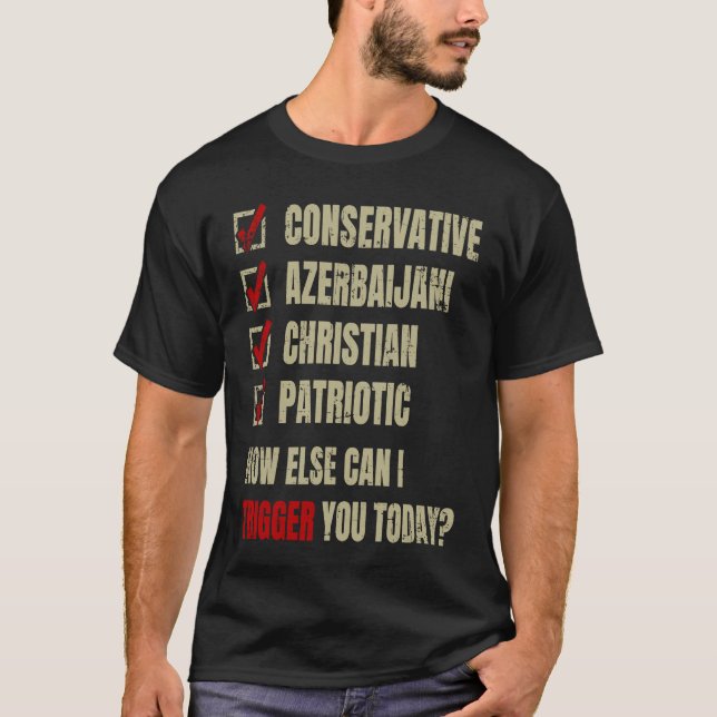 Conservative Azerbaijani Christian Patriotic T-Shirt (Front)