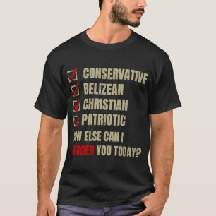 Conservative Belizean Christian Patriotic T-Shirt