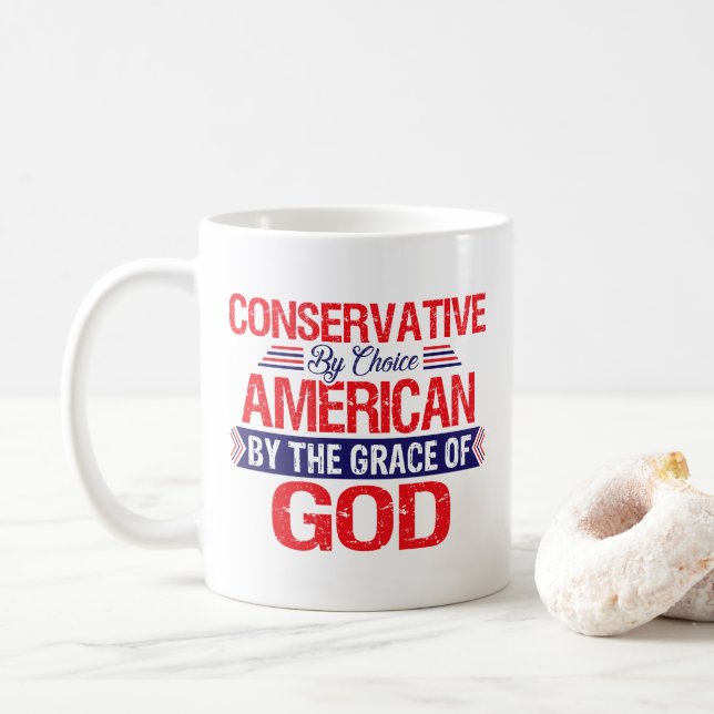 Conservative  by choice     coffee mug (With Donut)