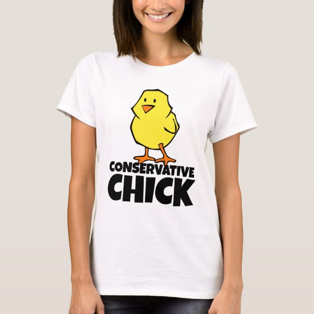 Conservative Chick  Ladies T-shirts (Front)