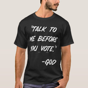 Conservative Christian voter faith design  T-Shirt