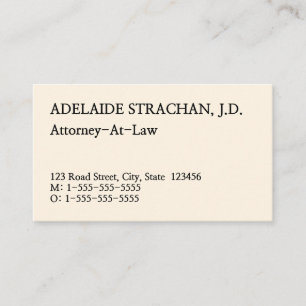 Conservative, Dapper Professional Business Card