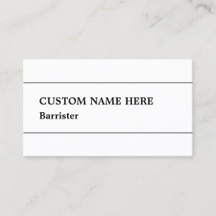 Conservative, Law Professional Business Card