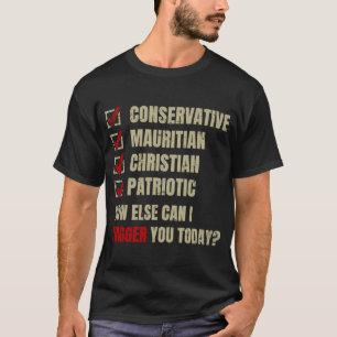 Conservative Mauritian Christian Patriotic T-Shirt