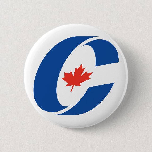 Conservative Party Logo 6 Cm Round Badge (Front)