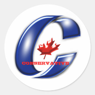 Conservative Party of Canada Political Merchandise Classic Round Sticker