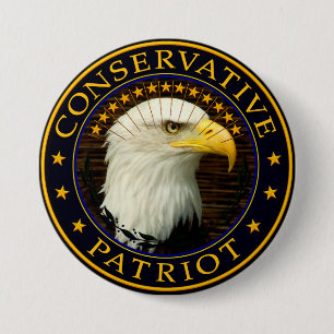 Conservative Patriot 2 7.5 Cm Round Badge