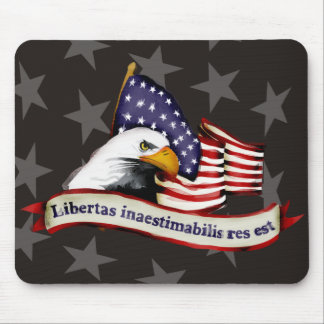 conservative patriotic liberty eagle flag latin mouse mat
