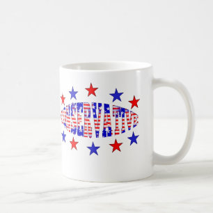 Conservative Red White Blue Mugs Cups Drinkware