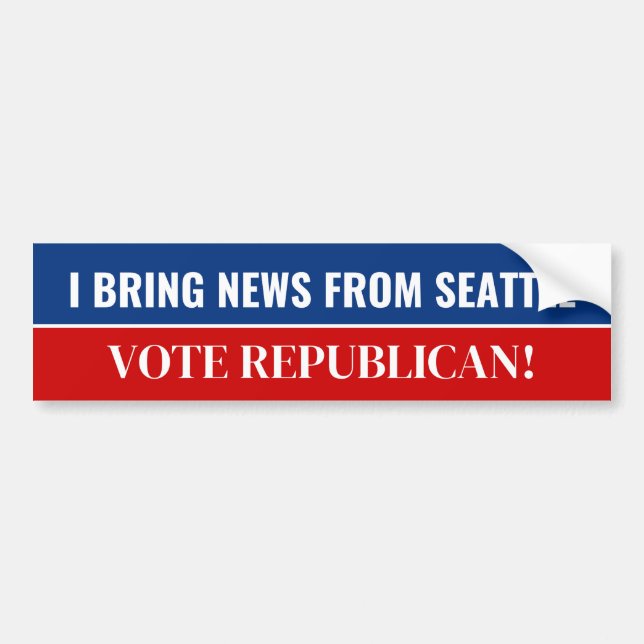Conservative Republican Bumper Sticker (Front)