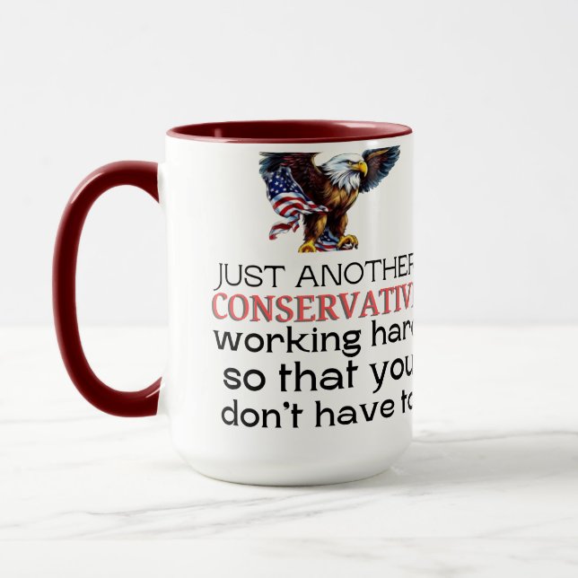 Conservative,Republican funny us election2024 Mug (Left)