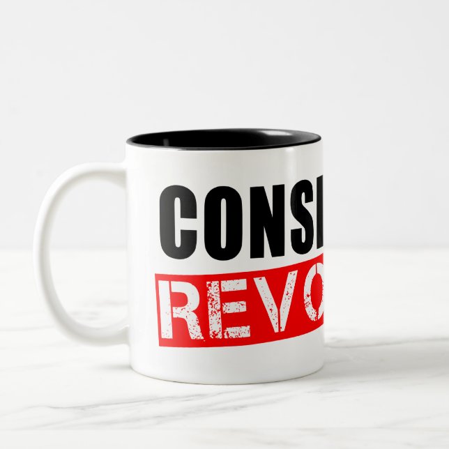 Conservative Revolution Two-Tone Coffee Mug (Left)