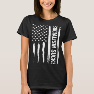 Conservative Socialism Sucks American Flag T-Shirt