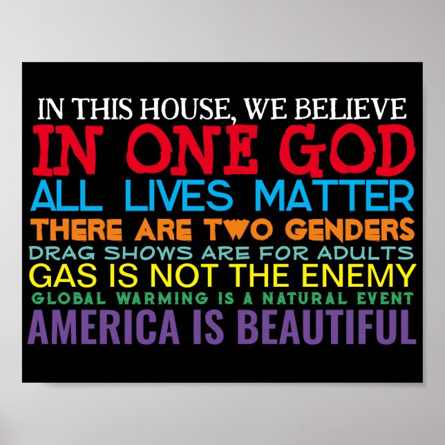 CONSERVATIVE VALUES - POSTER (Front)