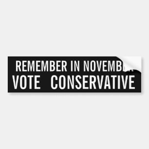 Conservative Vote Bumper Sticker