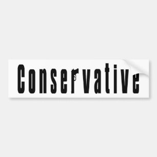 Conservative With A Gun Bumper Sticker
