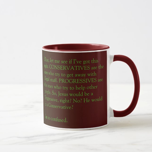 Conservatives and Progressives mug (Right)
