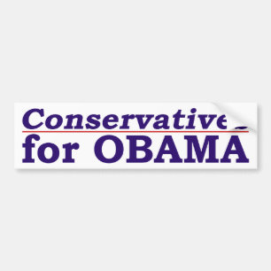 Conservatives for Obama bumper sticker