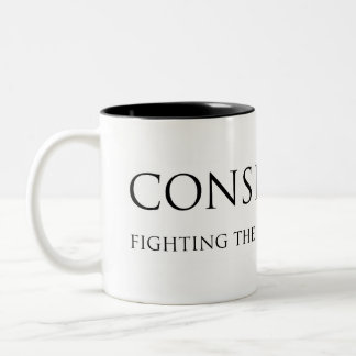 CONSERVATOR: FIGHTING THE ONSLAUGHT OF TIME Two-Tone COFFEE MUG