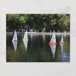 Conservatory Water Central Park Boat Pond New York Postcard