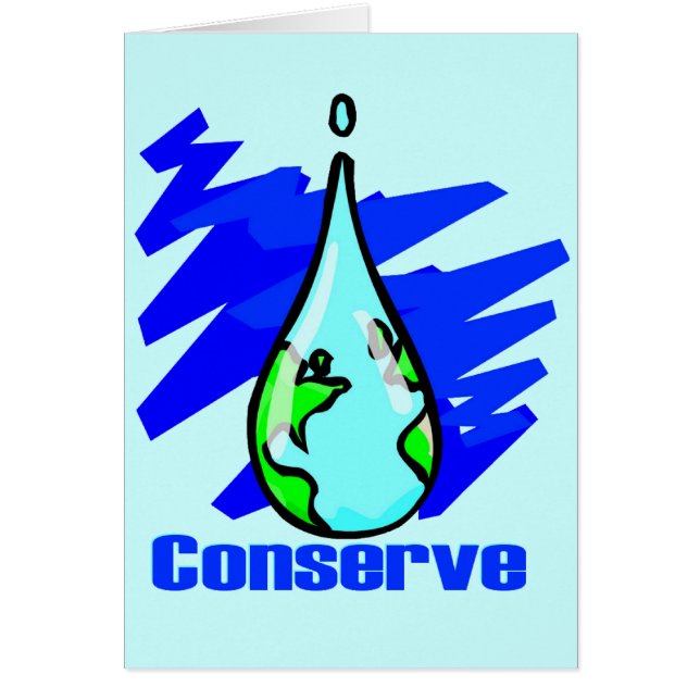 Conserve Water Card (Front)